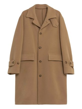 A Paper Kid buttoned coat - men - Virgin Wool/Polyester - 50 - Brown