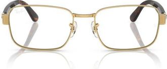 Ray-Ban 56mm Pillow Optical Glasses in Gold Flash at Nordstrom