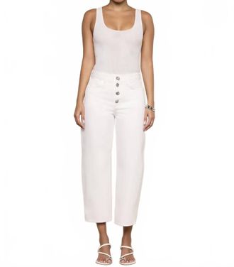 L'agence Liora High Rise Stovepipe Jeans In Blanc