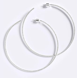 Emma Pills Extra Af Her Hoops in Silver at Nordstrom, Size X-Large