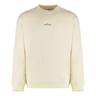 Stone Island Sweatshirts, male, Beige, 2XL, Compass Sweatshirt