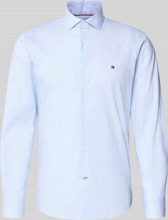 Tommy Hilfiger Tailored Slim Fit Freizeithemd aus Baumwoll-Mix in Bleu, Gr&ouml;&szlig;e 38
