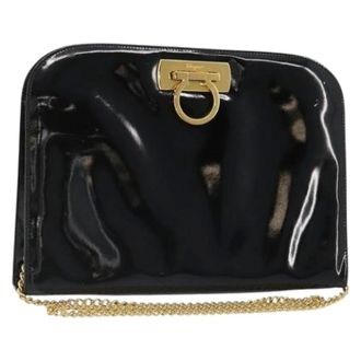 Ferragamo Pre-owned Shoulder Bag - Dames - Pre-owned - Zwart - Maat: ONE Size Leer
