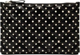 Valentino Pre-owned Clutches, female, Black, Size: ONE SIZE Pre-owned Vintage Clutch