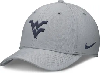 Nike West Virginia Classic Nike Mens Dri-FIT College Hat in Grey | NC0301VWVN-RY6