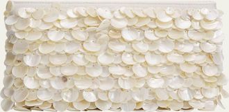 SIMKHAI Reese Seashell Leather Clutch Bag
