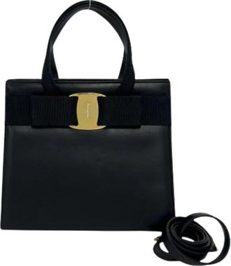 Ferragamo Pre-owned Handbag - Dames - Vintage Handtas - Zwart - ONE Size - Vintage