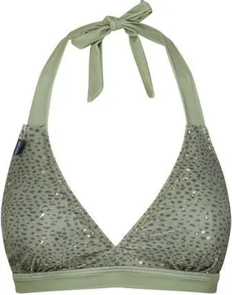 Regatta Flavia Leopard Print Bikini Top in Green Fields at Nordstrom, Size 10