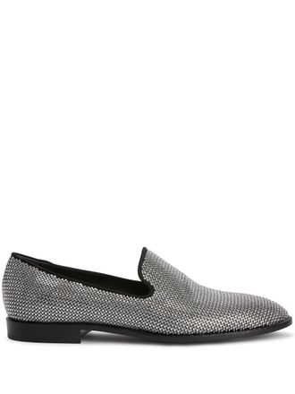 Giuseppe Zanotti Jareth Disco crystal-embellished loafers - Silver