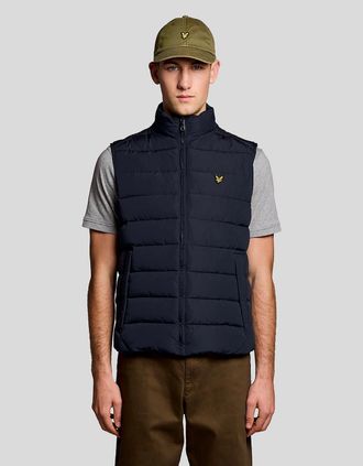 Lyle & Scott Lyle And Scott Mens Quilted Gilet - Black - Size: 38/Regular