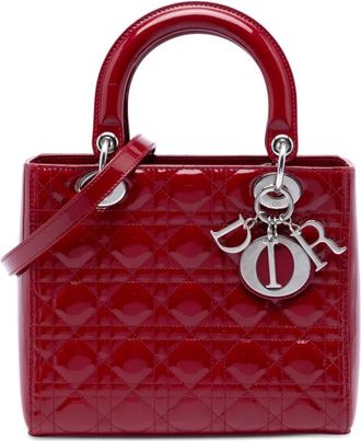 Dior Pre-owned Dior Medium Patent Cannage Lady Ladies ZADURRCBK8SNG4TA
