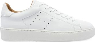 Hogan Witte leren geperforeerde sneakers - Dames - Sneakers - Wit - 37 1/2 EU - Leer - Schoenen