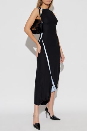 Victoria Beckham Dress With Twisted Strap, Womens, Black