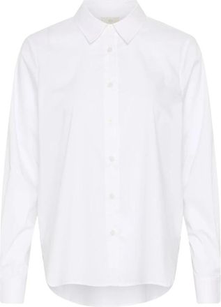 Kaffe Shirts - Dames - Overhemden - Wit - 3XL - Overhemden