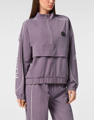 Plein Sport Nylon Piping Anorak Ls Scratch Women in Purple at Nordstrom, Size Xx-Large