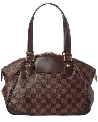 Louis Vuitton Brown Damier Ebene Coated Canvas Verona Pm (Authentic Pre-Loved)
