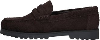Les Deux Hairy Suede Loafer - Heren - Loafers - Bruin - 46 EU - Su&egrave;de - Schoenen