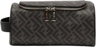 Fendi Pre-owned Bags, female, Gray, Size: ONE SIZE Pre-owned Fabric Clutch