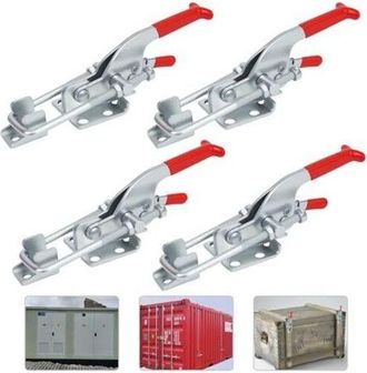 OEM Juego De 4 Abrazaderas De Palanca, Abrazaderas De Palanca Autoblocantes De Liberaci&oacute;n R&aacute;pida De 350 Kg/771 Lbs, Abrazaderas De Palanca De Bucle Ajusta