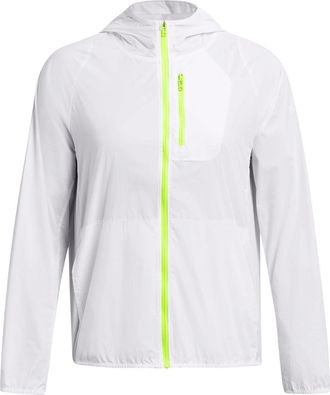 Under Armour Womens Lightweight Jacket Outerwear Top White/Yellow L