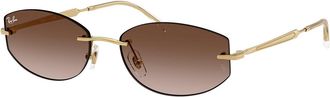 Ray-Ban RB3792 001/13 Mens Sunglasses Gold Size 55