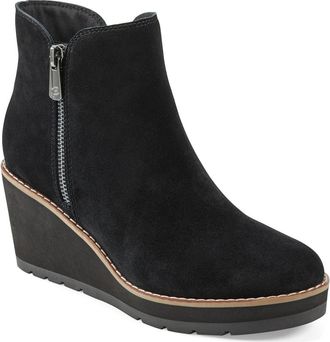 Easy Spirit Sejayda Wedge Heel Bootie in Black at Nordstrom Rack, Size 9.5