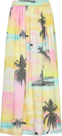 Aje NICOLETTE maxi-rok met print - Geel