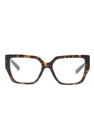 Dolce & Gabbana Eyewear Bril met schildpadschild design - Bruin