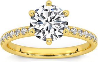 Pompeii3 1.58Ct Diamond Engagement Ring 14k Gold Lab Grown