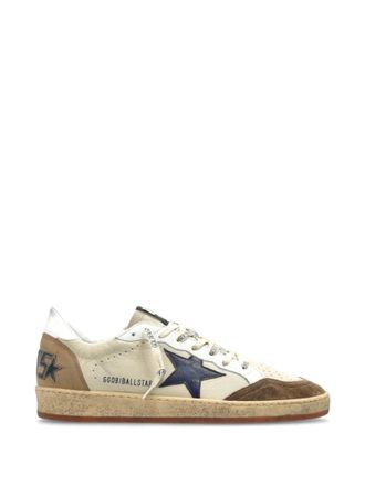 Golden Goose Beige Ball Star Leather Sneakers