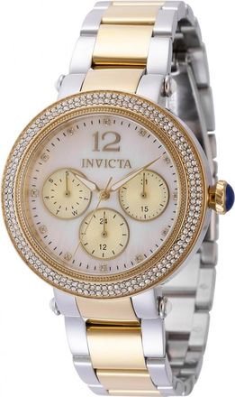 Invicta Bolt GMT Quartz Crystal White Dial Ladies Watch 44705