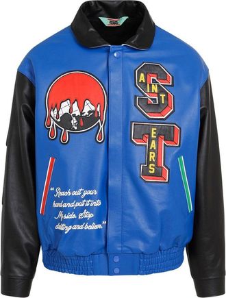 Saint Mxxxxxx Varsity Multi Cowhide Jacket
