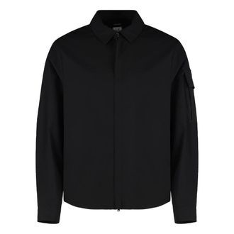 C.P. Company Light Jackets, male, Black, Size: XL Overshirt Metropolis Series