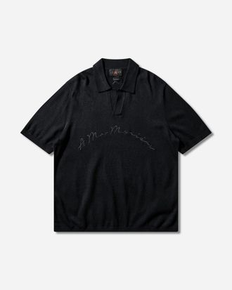 Nike Jordan Men s A Ma Mani&eacute;re Knit Polo Black