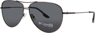 Columbia Mens Gunmetal Rectangular Sunglasses C116SP070