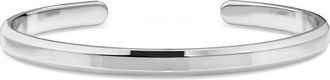 Devata 5mm Cuff Bracelet in Rhodium Plated Sterling Silver at Nordstrom, Size Medium