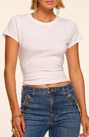 Ramy Brook Kate Crop T-Shirt in White at Nordstrom, Size Xx-Small