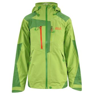 Jack Wolfskin Hyproof Alpine Trek Womens Green Jacket - Size Medium