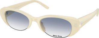 Miu Miu MUC05SU 22Q80O Mens Sunglasses White Size 52