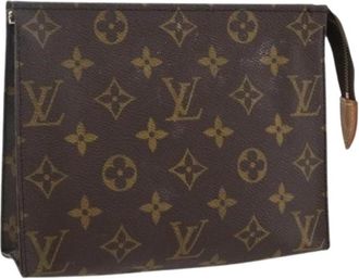 Louis Vuitton Pre-owned Canvas Clutch - Dames - Vintage Clutch - Bruin - ONE Size - Vintage