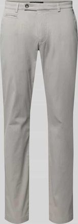 Bugatti Regular Fit Chino mit Ges&auml;&szlig;taschen in Silber, Gr&ouml;&szlig;e 32/32