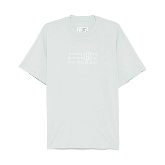Maison Margiela T-Shirts, female, Green, Size: S Crew Neck T-Shirt