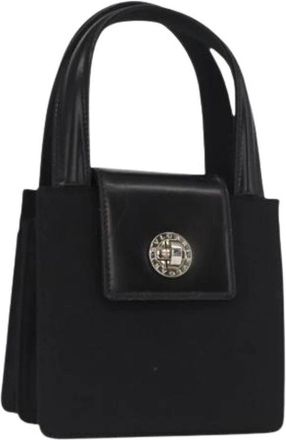 Bulgari Pre-owned Handbags, female, Black, Size: ONE SIZE Pre-owned Vintage Nylon Handbag