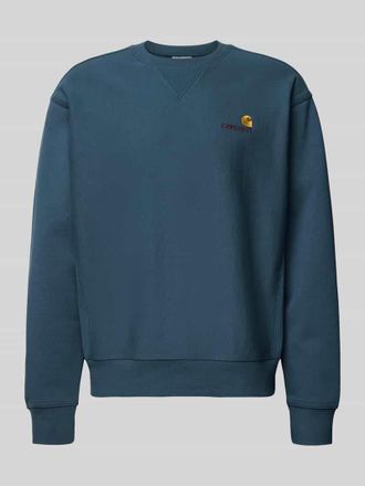 Carhartt Work in Progress Sweatshirt mit Label-Stitching in Eisblau, Größe XXL