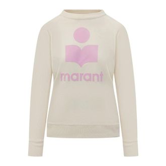 Isabel Marant Sweatshirts, female, Beige, Size: 2XS Long Sleeve Sweatshirt