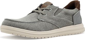 Nunn Bush Brew City Easy On And Moccasin Toe Hands Free Oxford Organic Canvas Lace-Up Mens Shoes Grey : 10.5 W (EE)