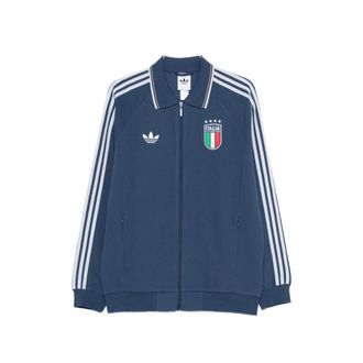 adidas X Italia Stripe-detail Zip-fastening Sweatshirt