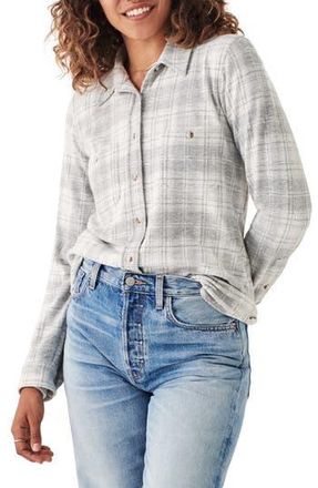 Faherty Legend Plaid Flannel Button-Up Shirt in Winter Clouds Plaid at Nordstrom Rack, Size Small