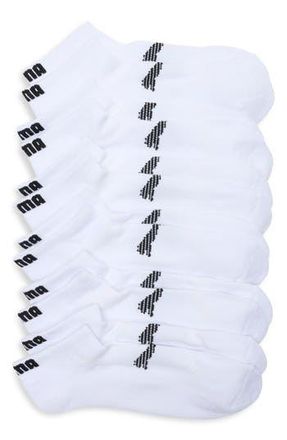 Puma 6-Pack Terry Low Cut Socks in White /Black at Nordstrom Rack, Size 10-13