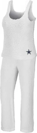 WEAR by Erin Andrews Womens WEAR by Erin Andrews Cream Dallas Cowboys Cozy Scoop Neck Tank Top & Pants Sleep Set at Nordstrom, Size X-Large